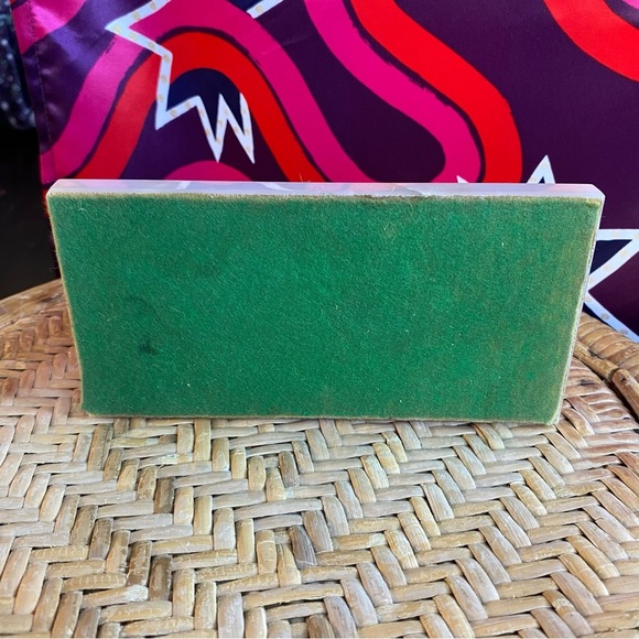 Vintage Sheafer Fountain Desk Pen Marble Alabaster Stand 14K Gold Nib Base Black - Picture 8 of 10